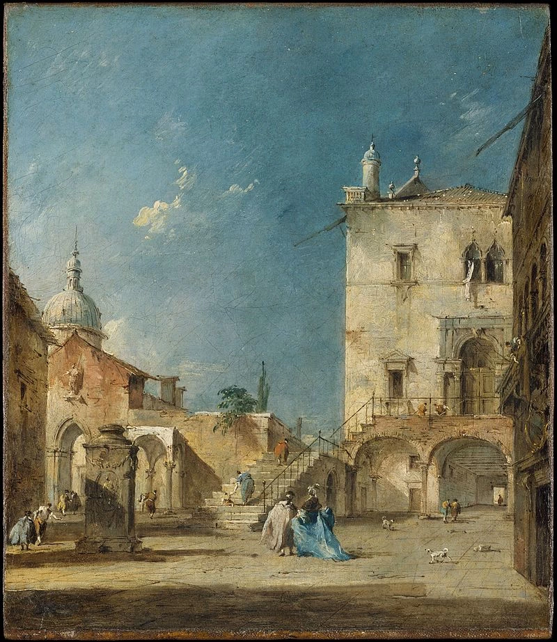 Veduta di una piazza veneziana - Metropolitan Museum of Art, New York